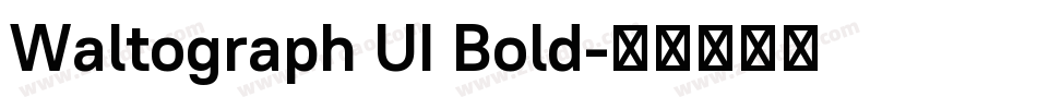 Waltograph UI Bold字体转换